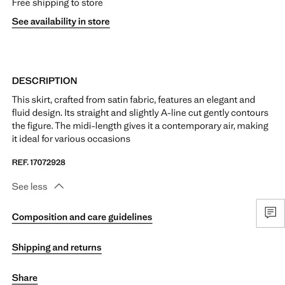 Mango midi satin skirt - Picture 5 of 8